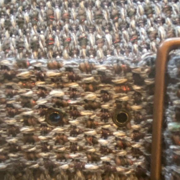 KENNETH COLE TWEED BELTED MOTO PEACOAT CARCOAT WOOL BLEND SZ MED - Picture 7 of 9